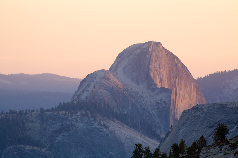 View of Half Dome, Yosemite National Park from Olmsted Point