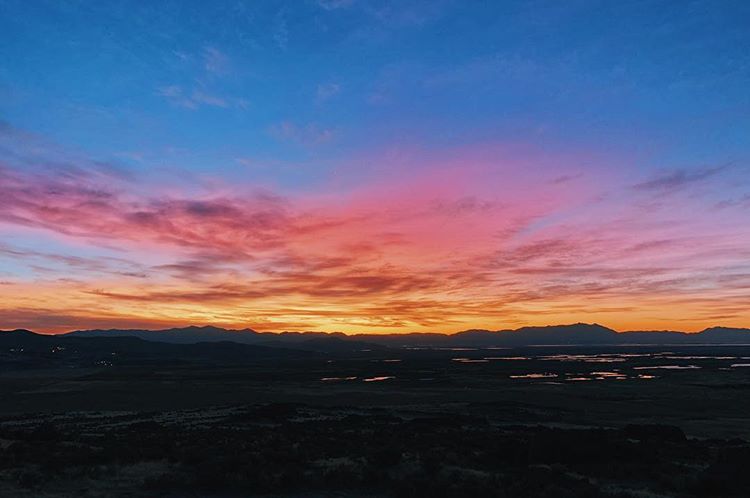 Sunrise over Salt Lake, UT
